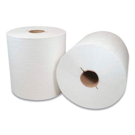 Morcon Morsoft Hardwound Paper Towels, 1 Ply, Continuous Roll Sheets, 800 ft, White 300WI
